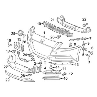 Honda OE - Front Bumper - Bumper & Components