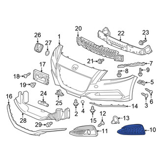 Honda OE - Front Right Fog Light Trim