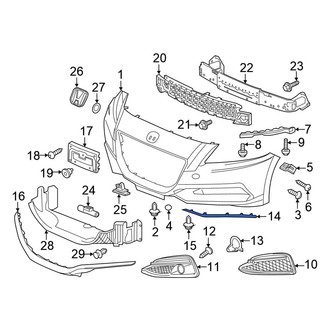 Honda OE - Front Right Radiator Support Air Deflector