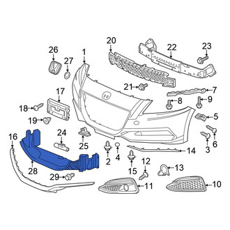 Honda OE - Front Radiator Support Air Deflector