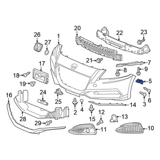 Honda OE - Front Right Bumper Cover Stay