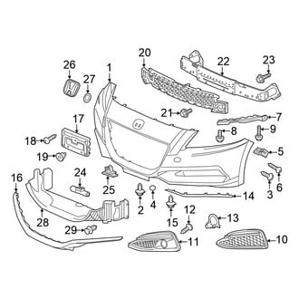 Honda OE - Front Bumper - Bumper & Components
