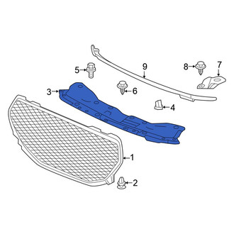 Honda OE - Front Center Radiator Support Access Cover