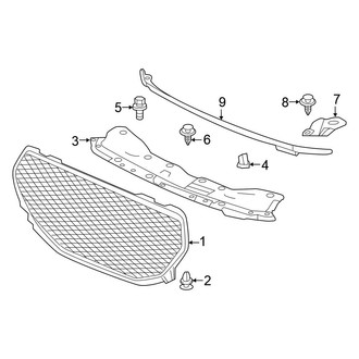 Honda OE - Front Bumper - Grille & Components