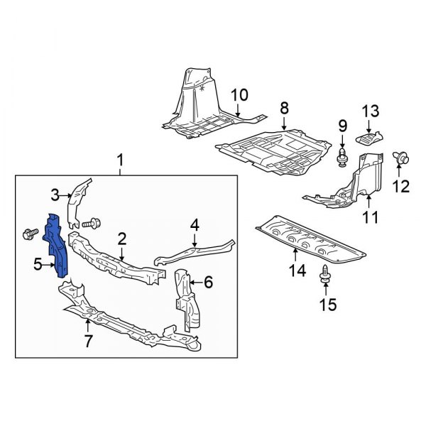 Radiator Support Panel Reinforcement