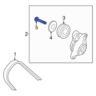 Honda OE - Accessory Drive Belt Idler Pulley Bolt