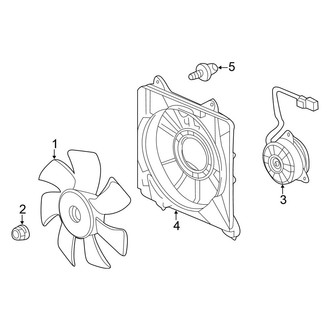 Honda OE - Air Conditioner & Heater - Condenser Fan