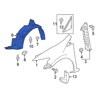 Honda OE - Front Right Fender Splash Shield