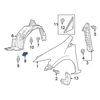 Honda OE - Fender Insulator Clip