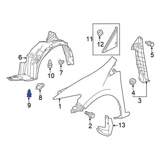 Honda OE - Center Fender Liner Retainer