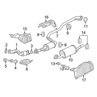 Honda OE - Exhaust System - Exhaust Components
