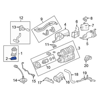 Honda OE - Upper Exhaust Gas Recirculation (EGR) Tube Gasket