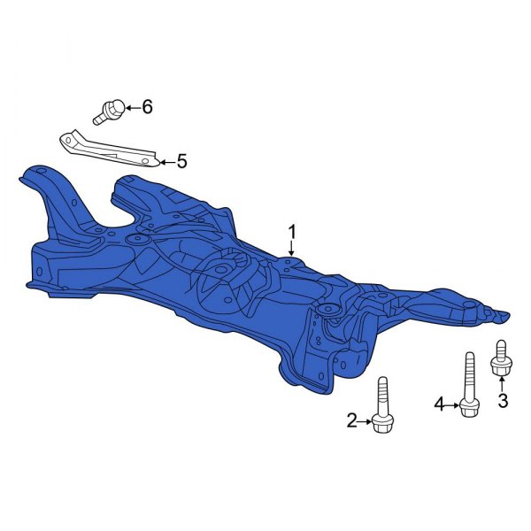 Honda OE 50200TF0G01 Front Engine Cradle