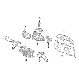 Honda OE - Steering Column - Shroud, Switches & Levers