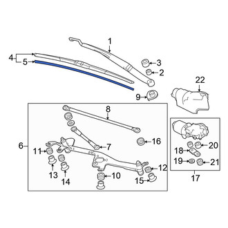 Honda OE - Front Right Wiper Blade Refill