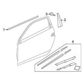 Honda OE - Door - Exterior Trim