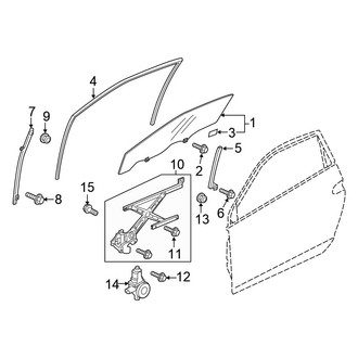 Honda OE - Door - Glass & Hardware