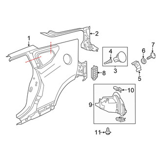 Honda OE - Quarter Panel & Components