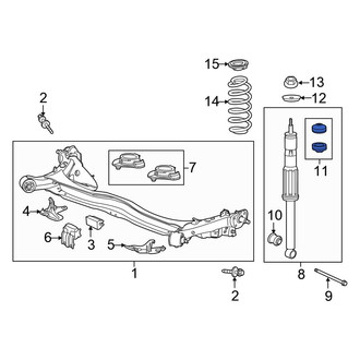 Honda OE - Suspension Shock Absorber Mount Insulator