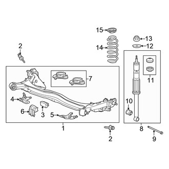 Honda OE - Rear Suspension - Suspension Components