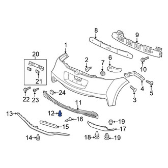 Honda OE - Quarter Panel Splash Shield Clip