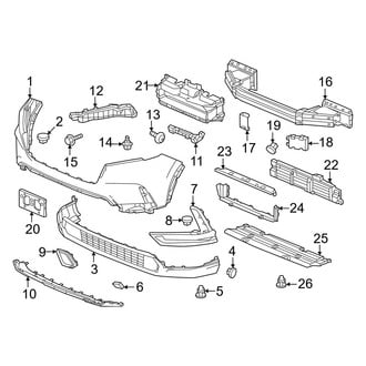 Honda OE - Front Bumper & Grille - Bumper & Components