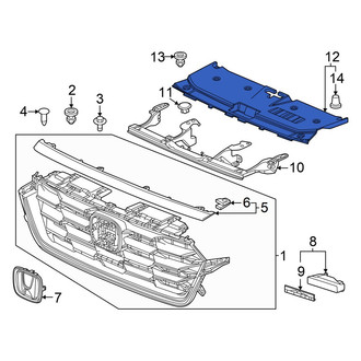 Honda OE - Front Radiator Support Access Cover