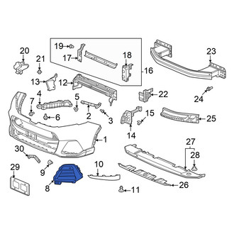 Honda OE - Front Right Grille