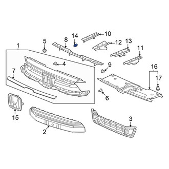 Honda OE - Grille Reinforcement Bolt