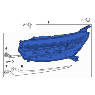 Honda OE - Front Left Headlight Assembly