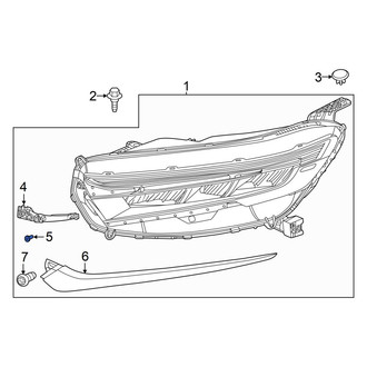 Honda OE - Headlight Mounting Screw