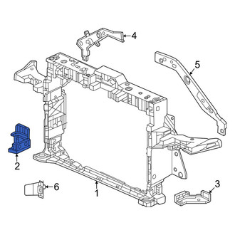 Honda OE - Right Radiator Support Bracket