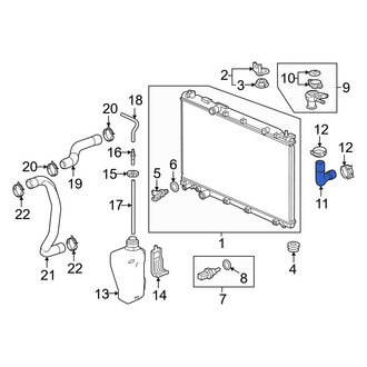 Honda OE - Upper Radiator Coolant Hose