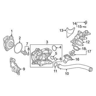 Honda OE - Cooling - Water Pump (Hybrid Sport / Hybrid Sport Touring / Hybrid Sport-L)