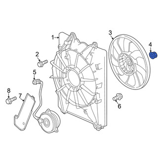 Honda OE - Engine Cooling Fan Blade Nut