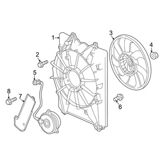 Honda OE - Air Conditioner & Heater - Condenser Fan (1.5L)