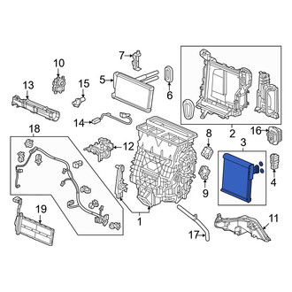 Honda OE - A/C Evaporator Core