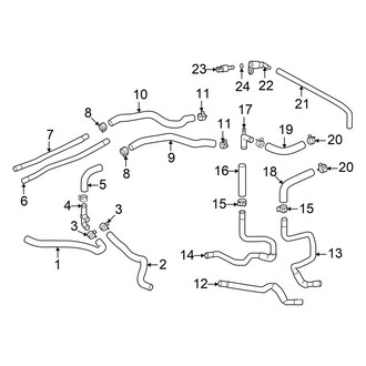 Honda OE - Cooling - Hoses & Pipes (Water Pump), (PLUG-IN FUEL CELL EV (PFCEV))