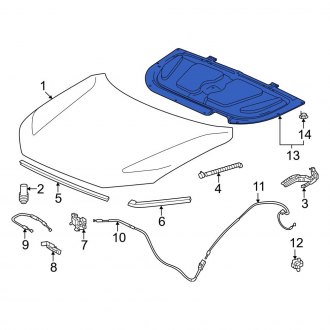 Honda OE - Front Hood Insulation Pad