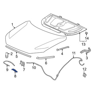 Honda OE - Front Hood Safety Catch