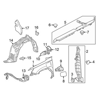Honda OE - Fender & Components (PLUG-IN FUEL CELL EV (PFCEV))