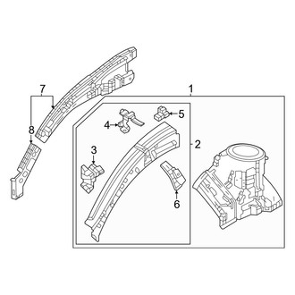 Honda OE - Fender - Structural Components & Rails (Upper Components)
