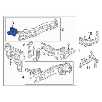 Honda OE - Front Left Outer Frame Side Member Reinforcement