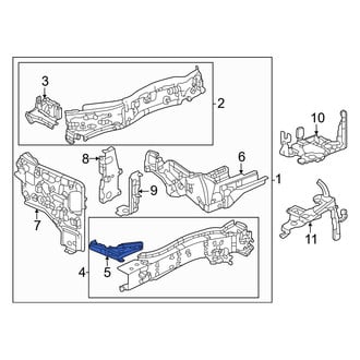 Honda OE - Front Left Inner Frame Side Member Reinforcement