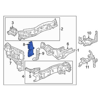 Honda OE - Right Frame Side Member Brace