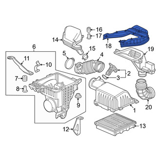 Honda OE - Engine Air Intake Hose Seal