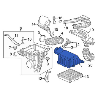 Honda OE - Upper Air Filter Housing