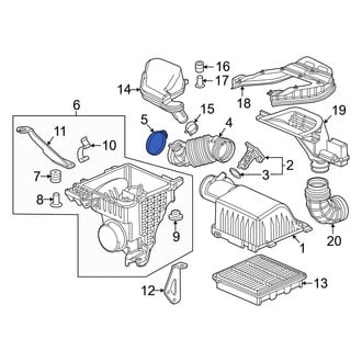 Honda OE - Engine Air Duct Clamp