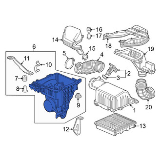 Honda OE - Lower Air Filter Housing
