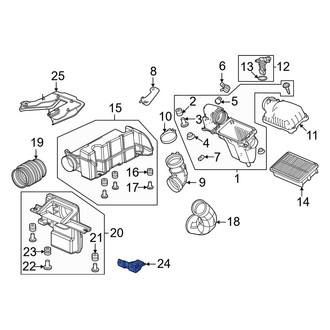 Honda OE - Engine Air Intake Hose Bracket